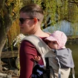 Kép 8/14 - Magyarinda Mini csatos babahordozó újszülött kortól - 3-14kg