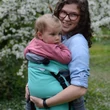 Kép 12/14 - Magyarinda Mini csatos babahordozó újszülött kortól - 3-14kg