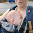 Kép 5/6 - Magyarinda Mini Sport csatos babahordozó (2,8 kg) újszülött kortól 1,5 éves korig