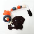 kutyus nusky toys barna szilikon rágcsalánc kutyus nusky toys barna szilikon rágcsalánc