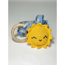 Horgolt hordozós csörgő és rágóka -  magyarinda babahordozáshoz és fogzáshoz, sisterhook