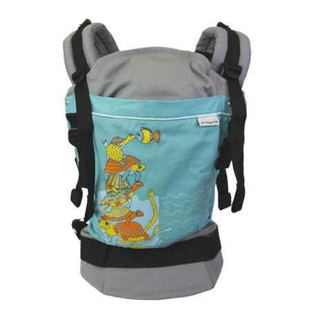 Magyarinda Klasszik PRO csatos babahordozó (3,5 kg) újszülött kortól a hordozós kor végéig