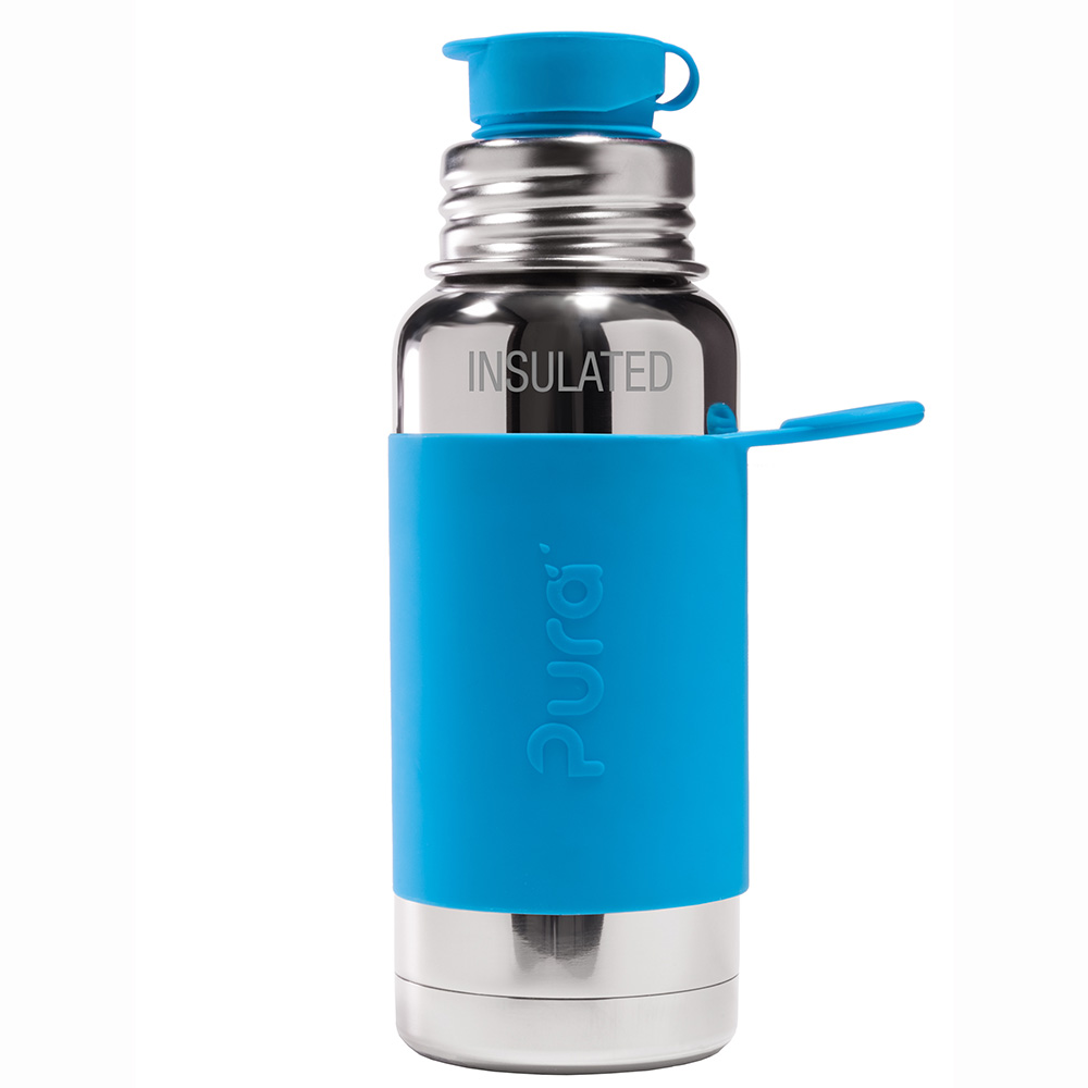 Pura TERMO® SPORTkulacs sportkupakkal - 475 ml VízKék
