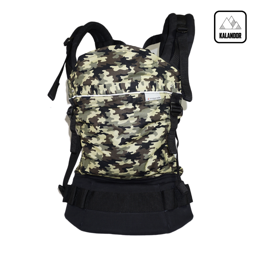 Klasszik PRO Kalandor csatos hordozó - Military | Magyarinda®